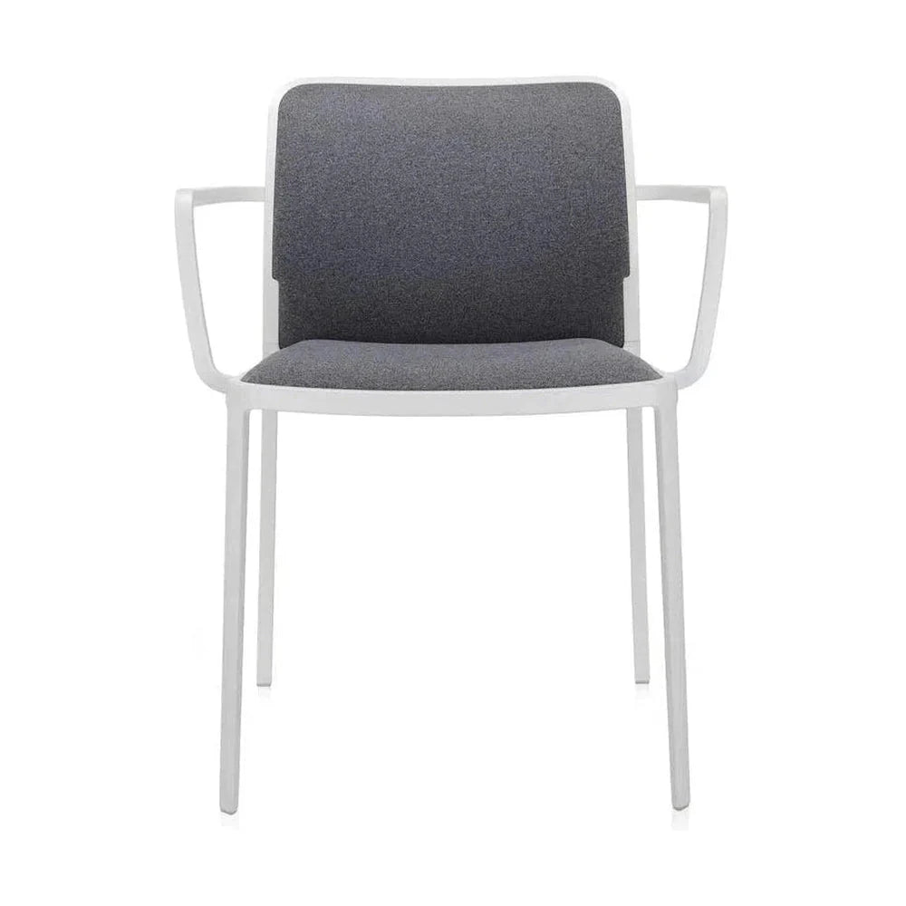 Fauteuil doux Kartell Audrey, blanc / gris