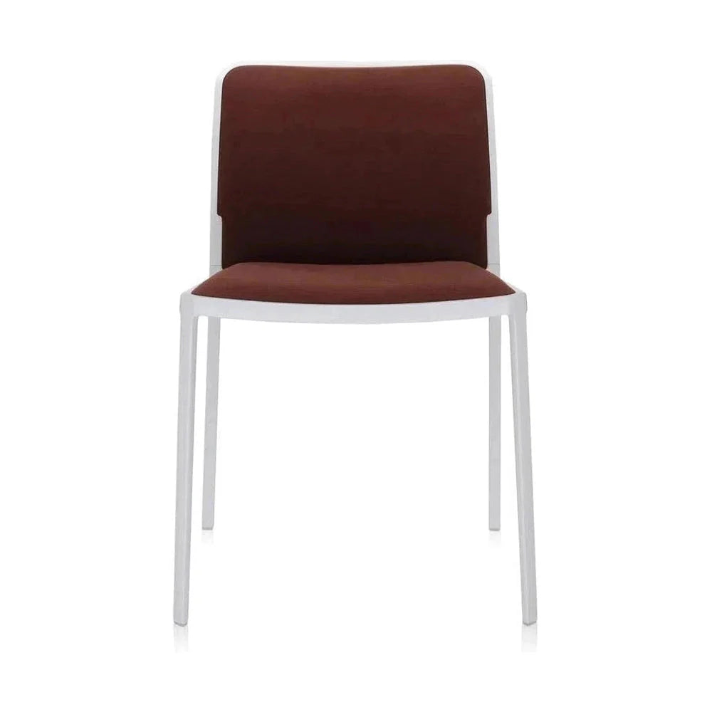 Silla suave de Kartell Audrey, blanco/ladrillo rojo