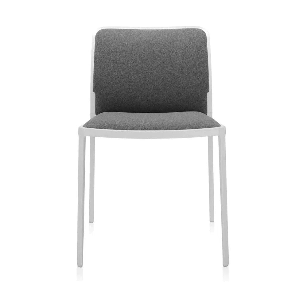 Kartell Audrey Soft Stuhl, weiß/grau