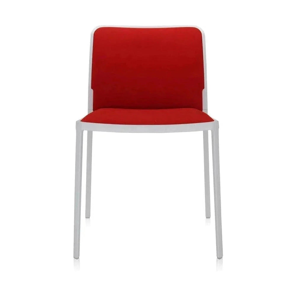 Kartell Audrey Soft Chair, White/Red