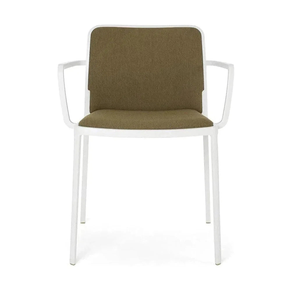 Kartell Audrey Soft Noma Sessel, Weiß/Senf