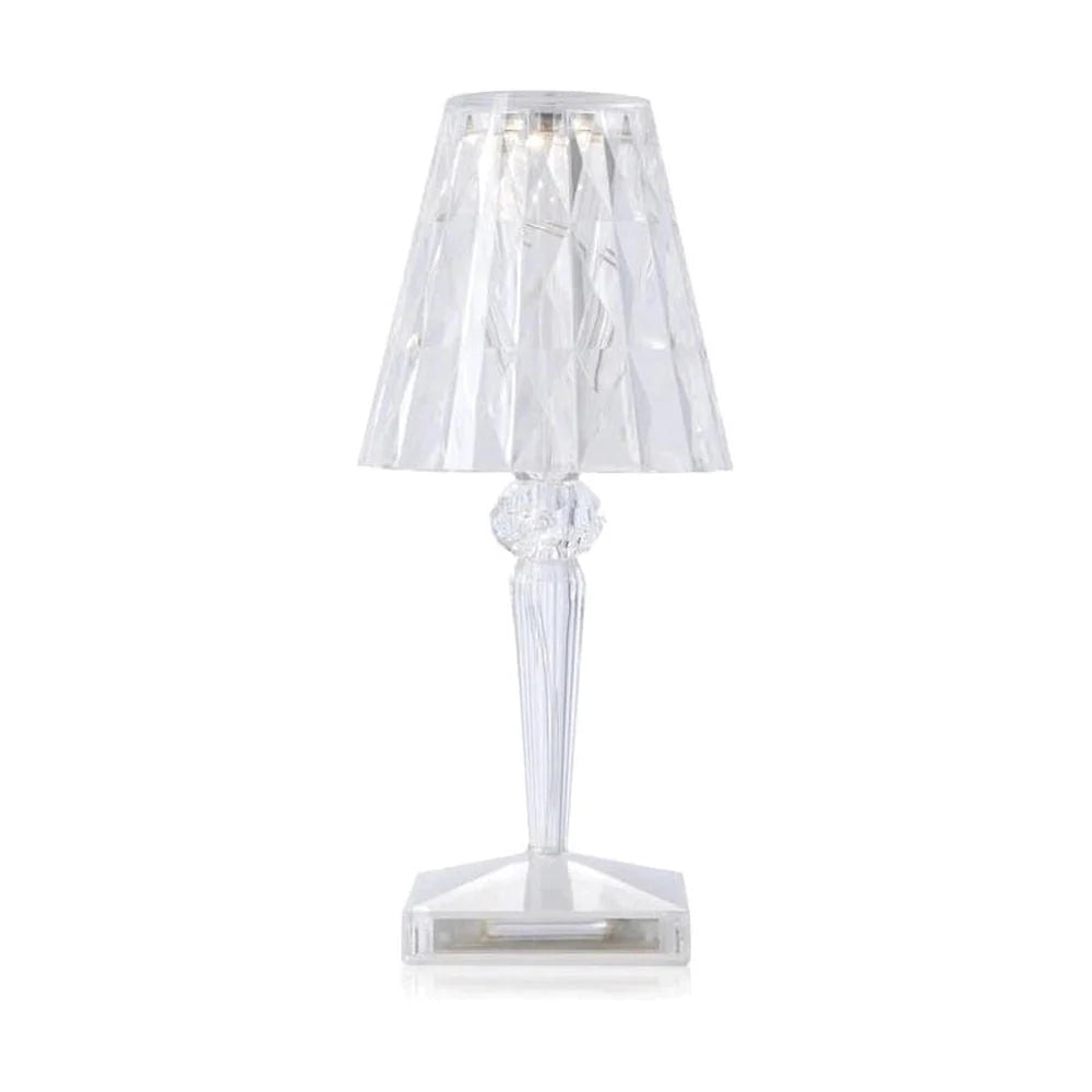 Lampe de table de batterie Kartell, cristal