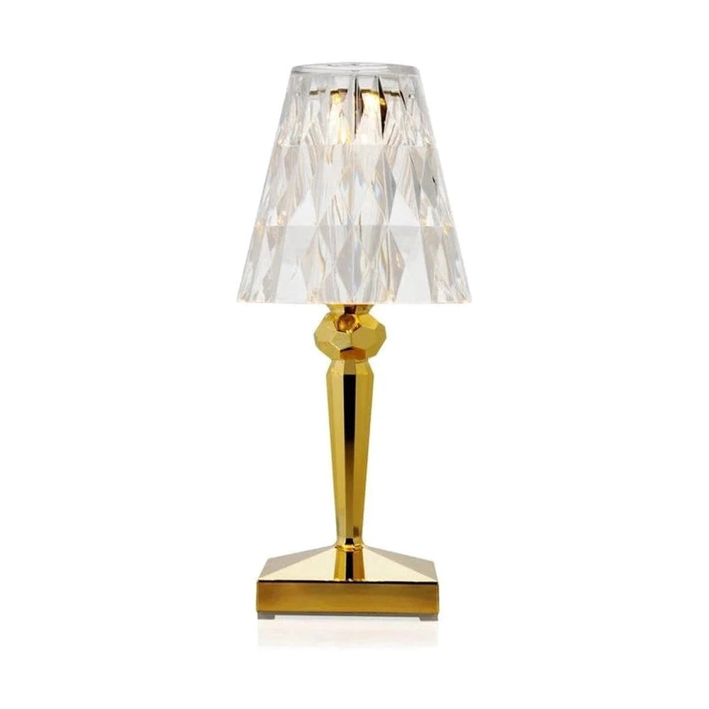 Kartell Batterie Tischlampe, Gold