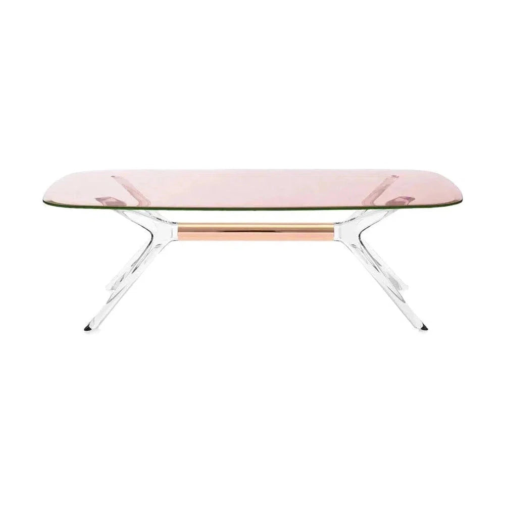 Kartell Blast Side Table Rectangular, Bronze/Pink