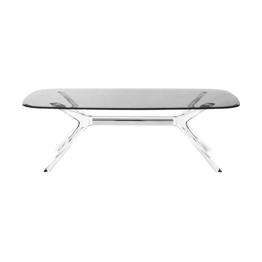 Mesa lateral de Kartell Blast rectangular, cromado/gris