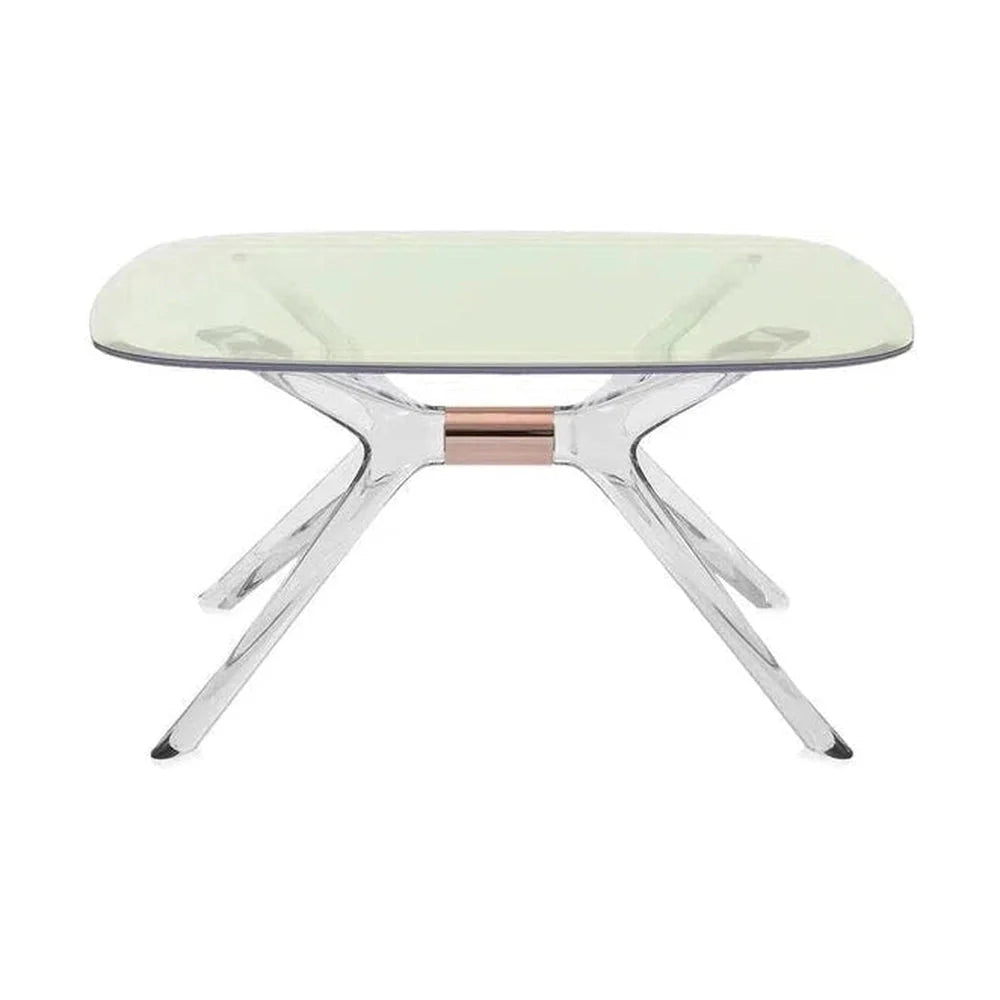 Table d'appoint Kartell Blast carré, bronze / vert