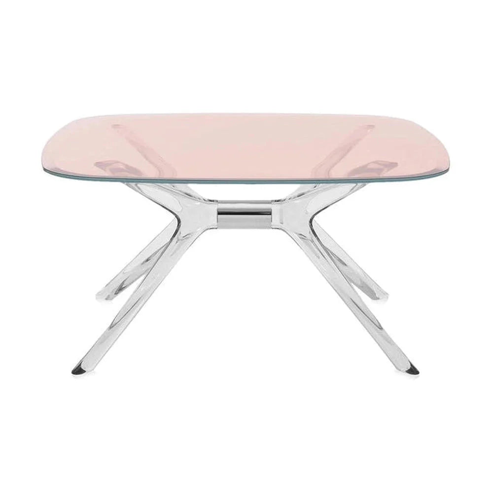 Kartell Blast Side Table Square, Chrom/Rosa