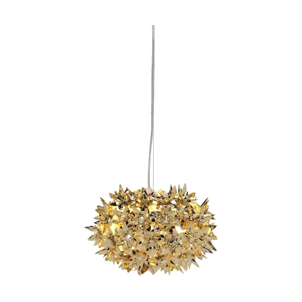 [product_category]-Kartell Bloom Hanging Suspension Lamp Small, Gold-Kartell-8058967191684-09263GG-KAR-8