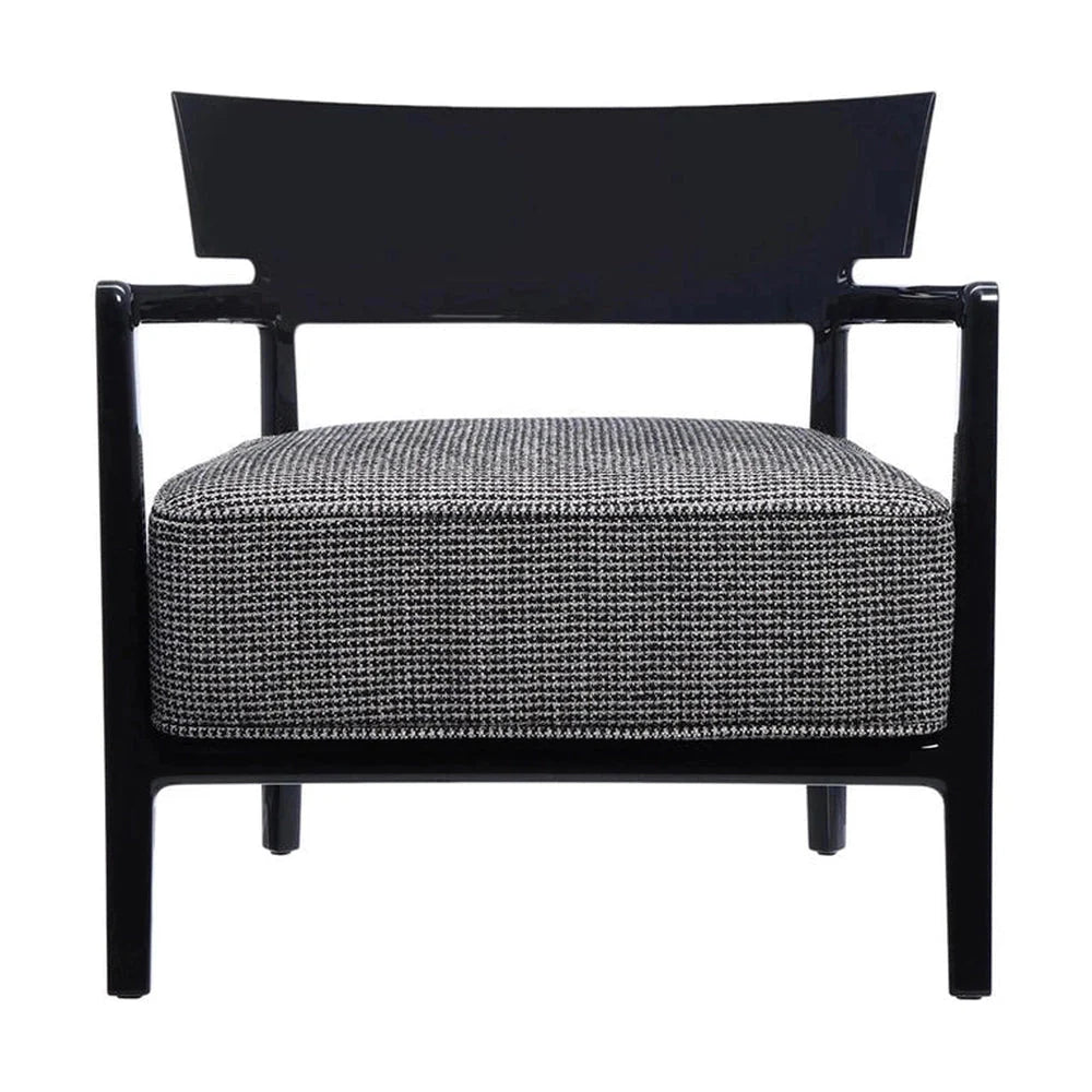 Fauteuil kartell cara, noir / noir / beige