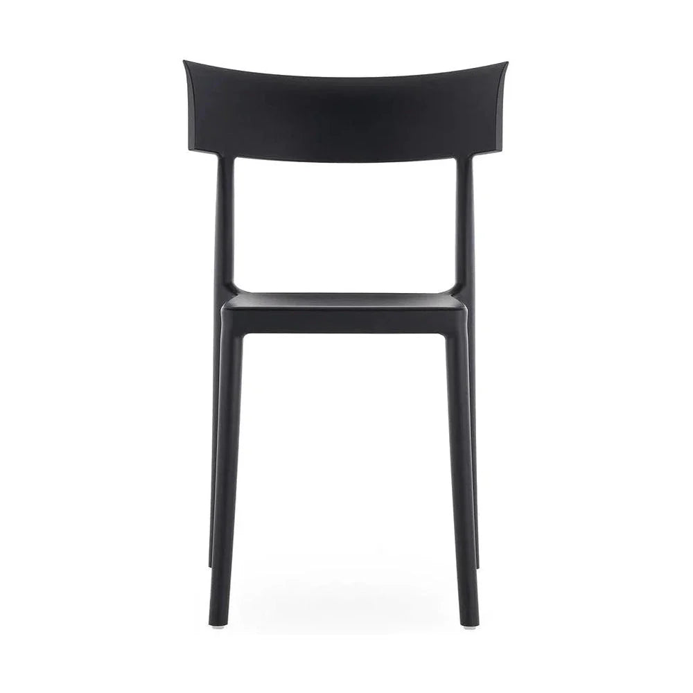 Kartell Catwalk Mat Silla, Negro