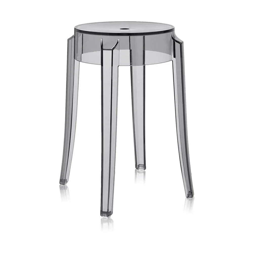 [product_category]-Kartell Charles Ghost Stool 46 Cm, Transparent-Kartell-8034105781771-04897P9-KAR-1