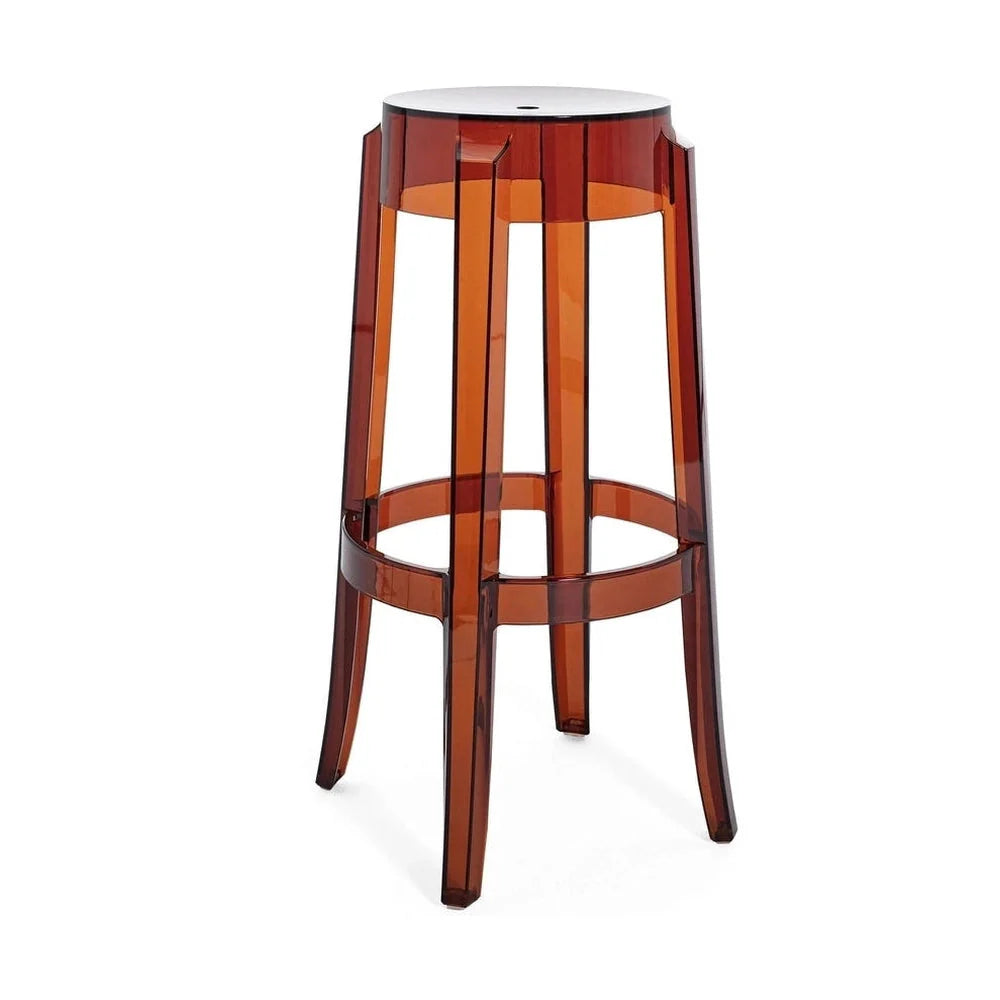 Kartell Charles Ghost Stool 75 cm, ámbar