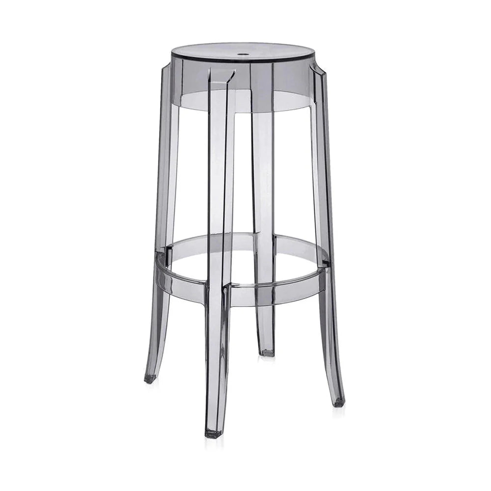 Tabouret fantôme Kartell Charles 75 cm, transparent