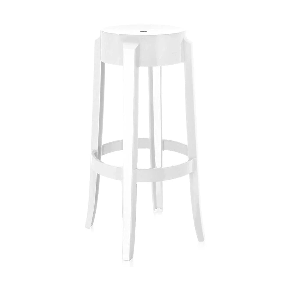 Kartell Charles Ghost Stool 75 cm, hvid