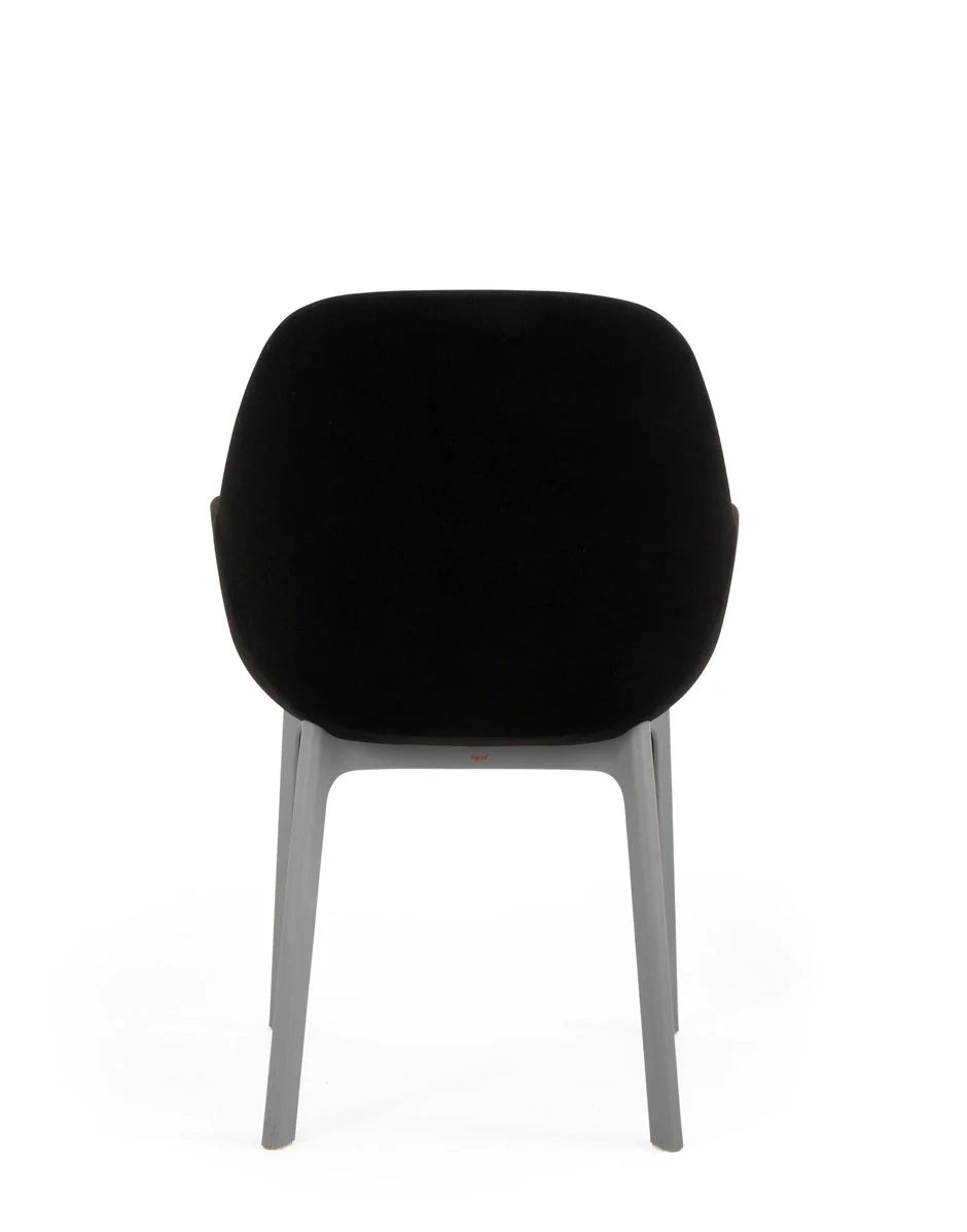 [product_category]-Kartell Clap Aquaclean Armchair, Grey/Black-Kartell-8058967313147-04187G3-KAR-4