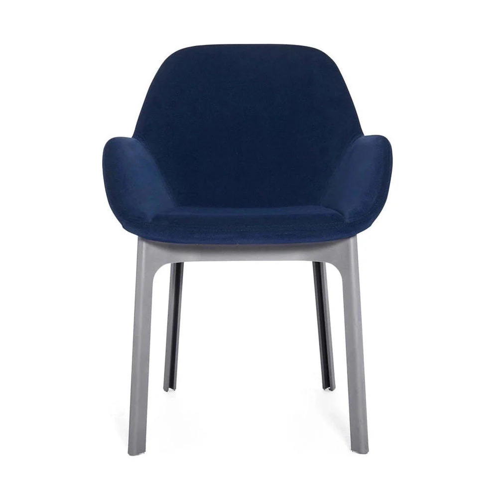 Fauteuil Kartell Clap Aquaclean, gris / bleu