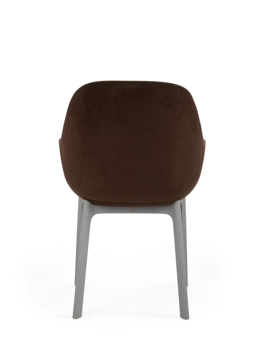 [product_category]-Kartell Clap Aquaclean Armchair, Grey/Brick Red-Kartell-8058967313123-04187G2-KAR-4
