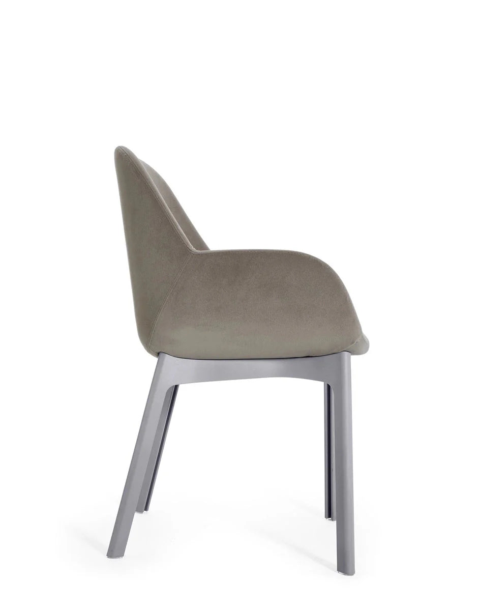 [product_category]-Kartell Clap Aquaclean Armchair, Grey/Ecru-Kartell-8058967313109-04187G1-KAR-3