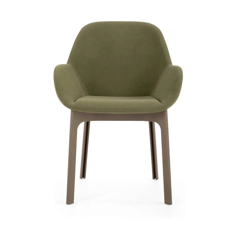 Sillón de Kartell Clap Aquaclean, Taupe/Verde