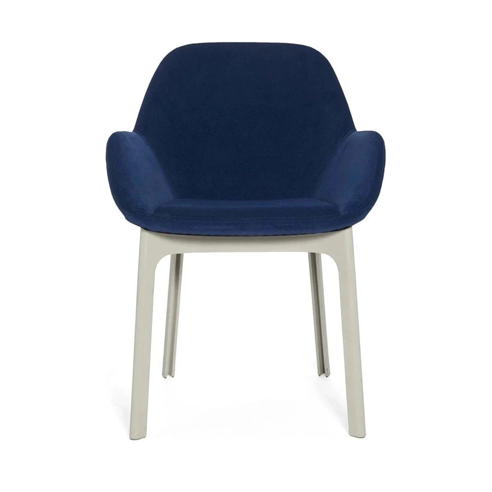 Sillón de acuálano de Kartell Clap, blanco/azul