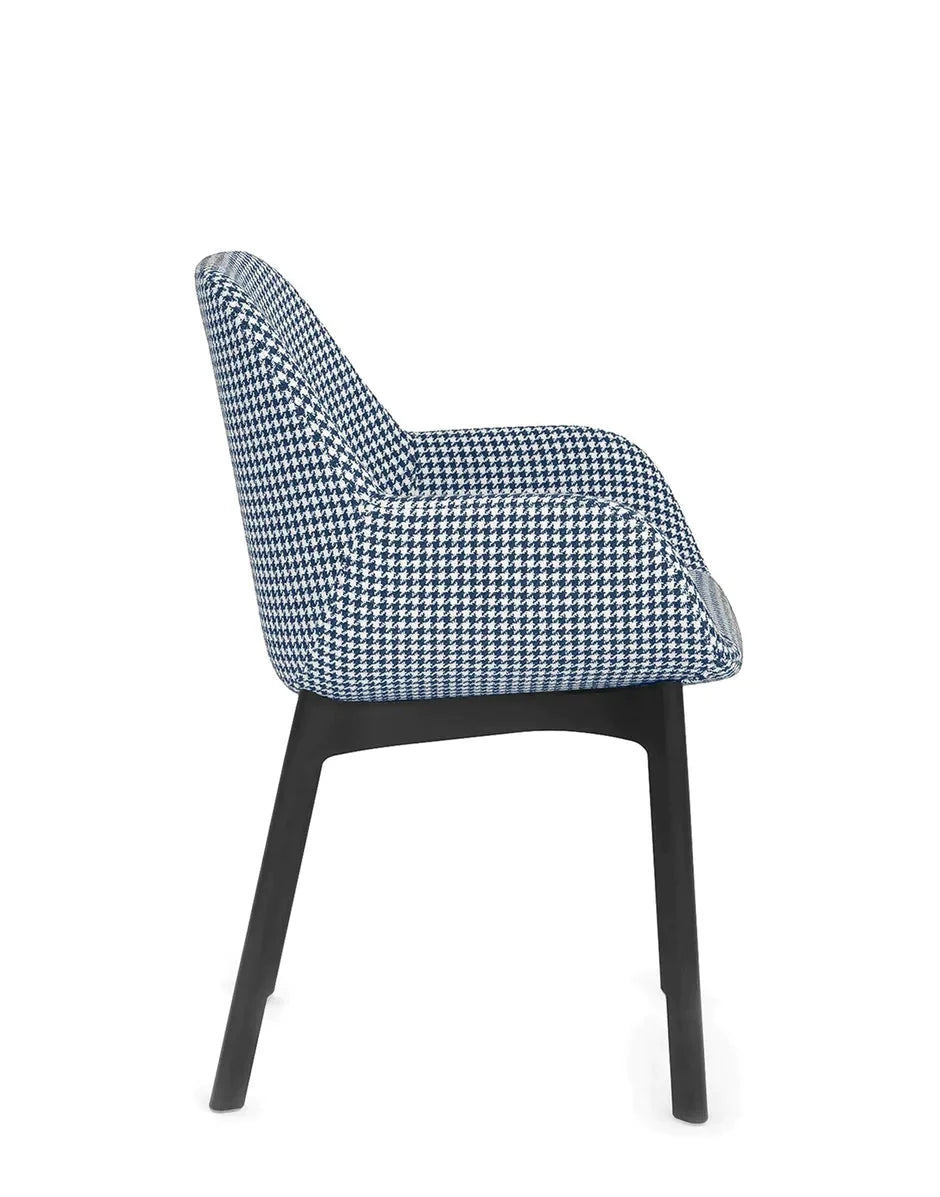 [product_category]-Kartell Clap Armchair, Black/Houndstooth Blue-Kartell-8058967287684-04182NE-KAR-10