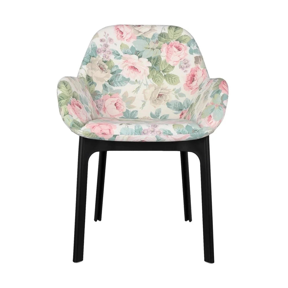 Kartell klapper blomster lænestol, sort/Chelsea