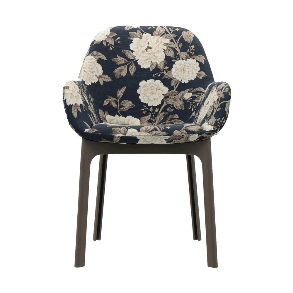 Fauteuil Kartell Clap Flowers, taupe / pivoine