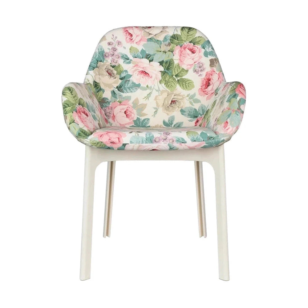 Kartell klapper blomster lænestol, hvid/chelsea