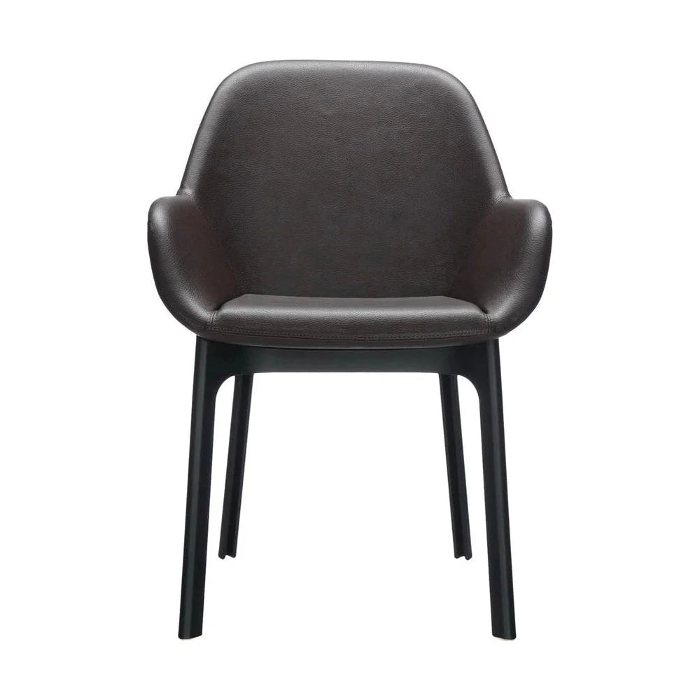 Fauteuil Kartell Clap PVC, noir / rouge en brique