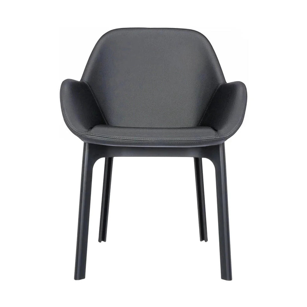 Fauteuil Kartell Clap PVC, noir / gris foncé