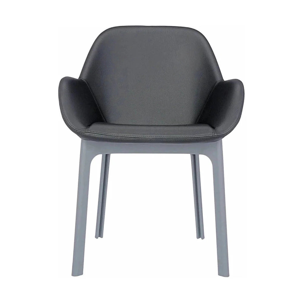 Fauteuil Kartell Clap PVC, gris / gris foncé