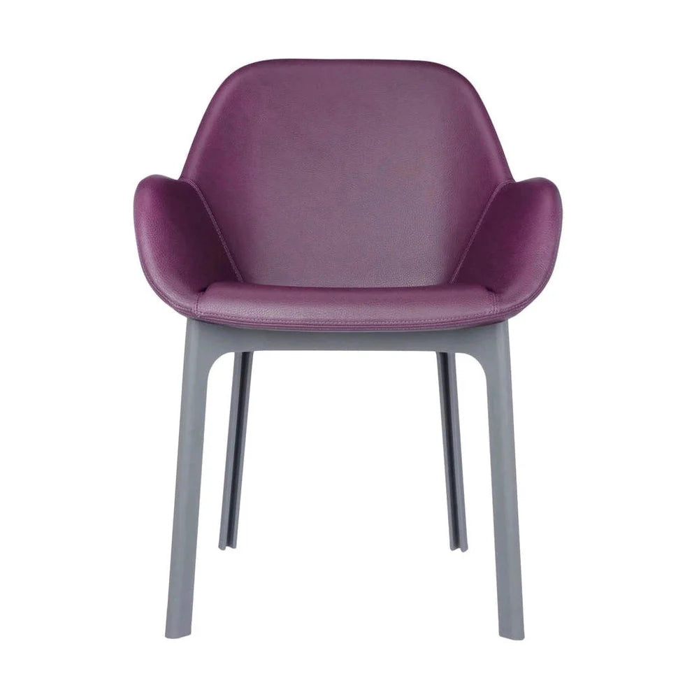 Fauteuil Kartell Clap PVC, gris / prune