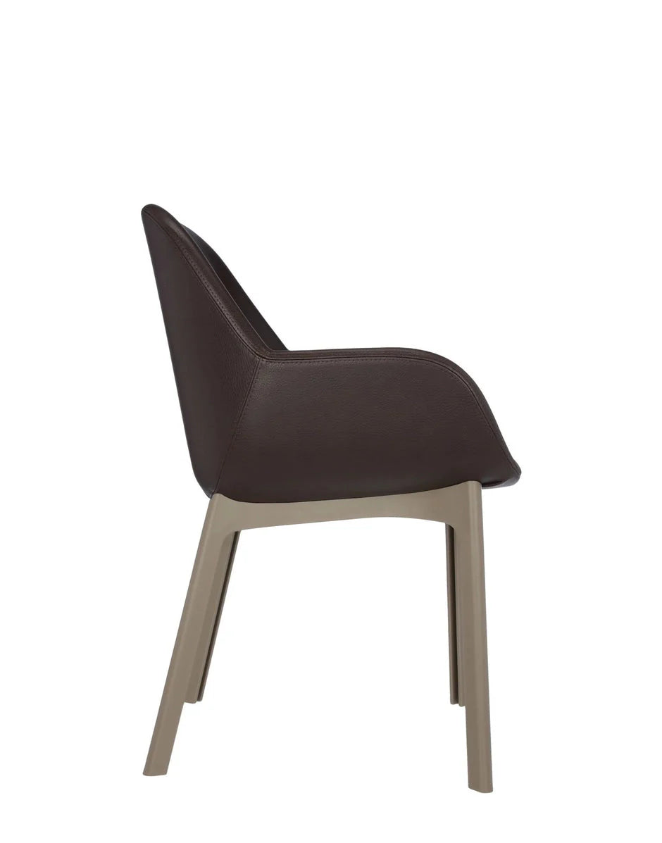 [product_category]-Kartell Clap Pvc Armchair, Taupe/Brick Red-Kartell-8058967203332-04183TM-KAR-3