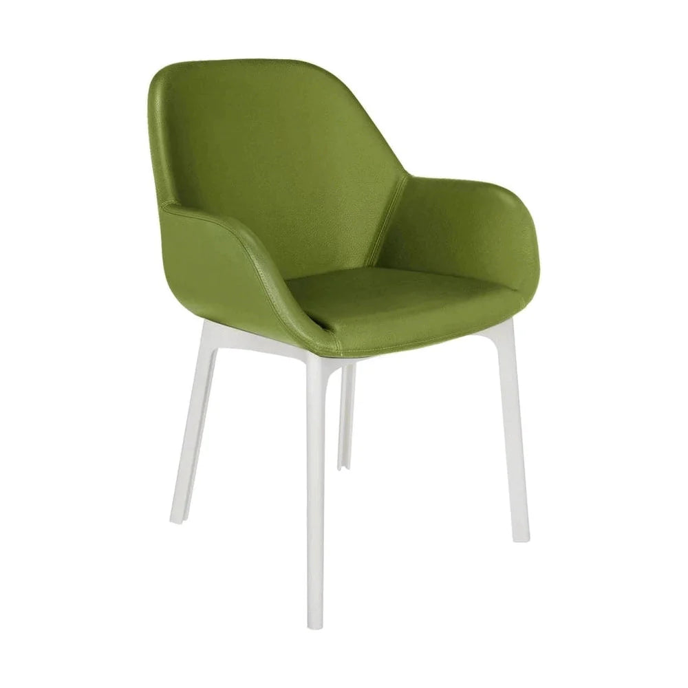 Sillón de Kartell Clap PVC, blanco/verde