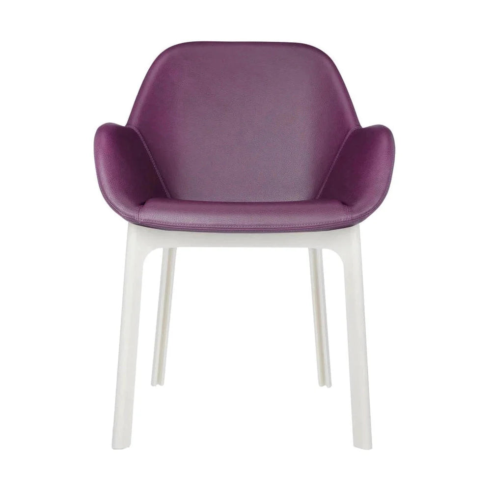 Kartell Clap Pvc Armchair, White/Plum