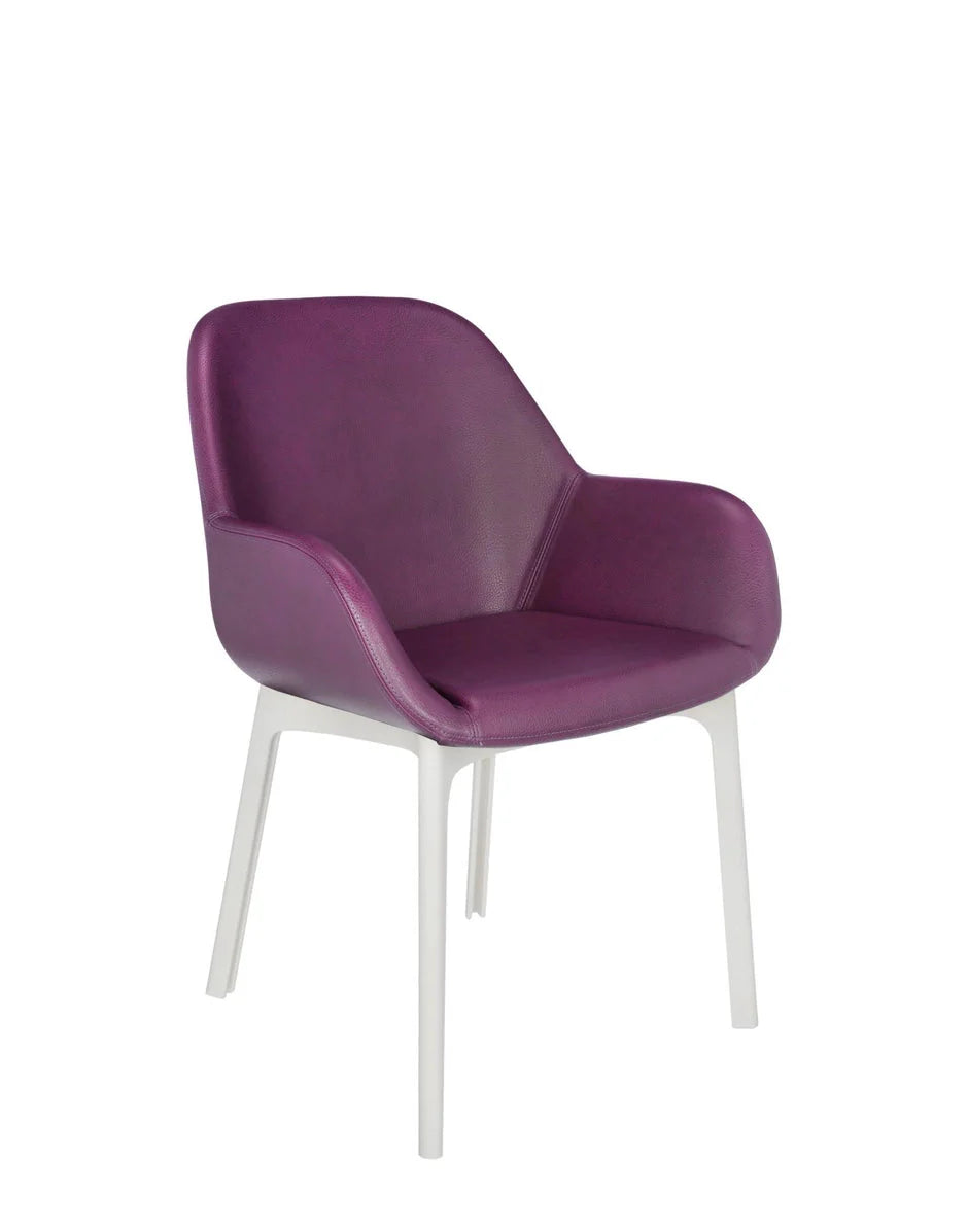 [product_category]-Kartell Clap Pvc Armchair, White/Plum-Kartell-8058967203271-04183BP-KAR-2