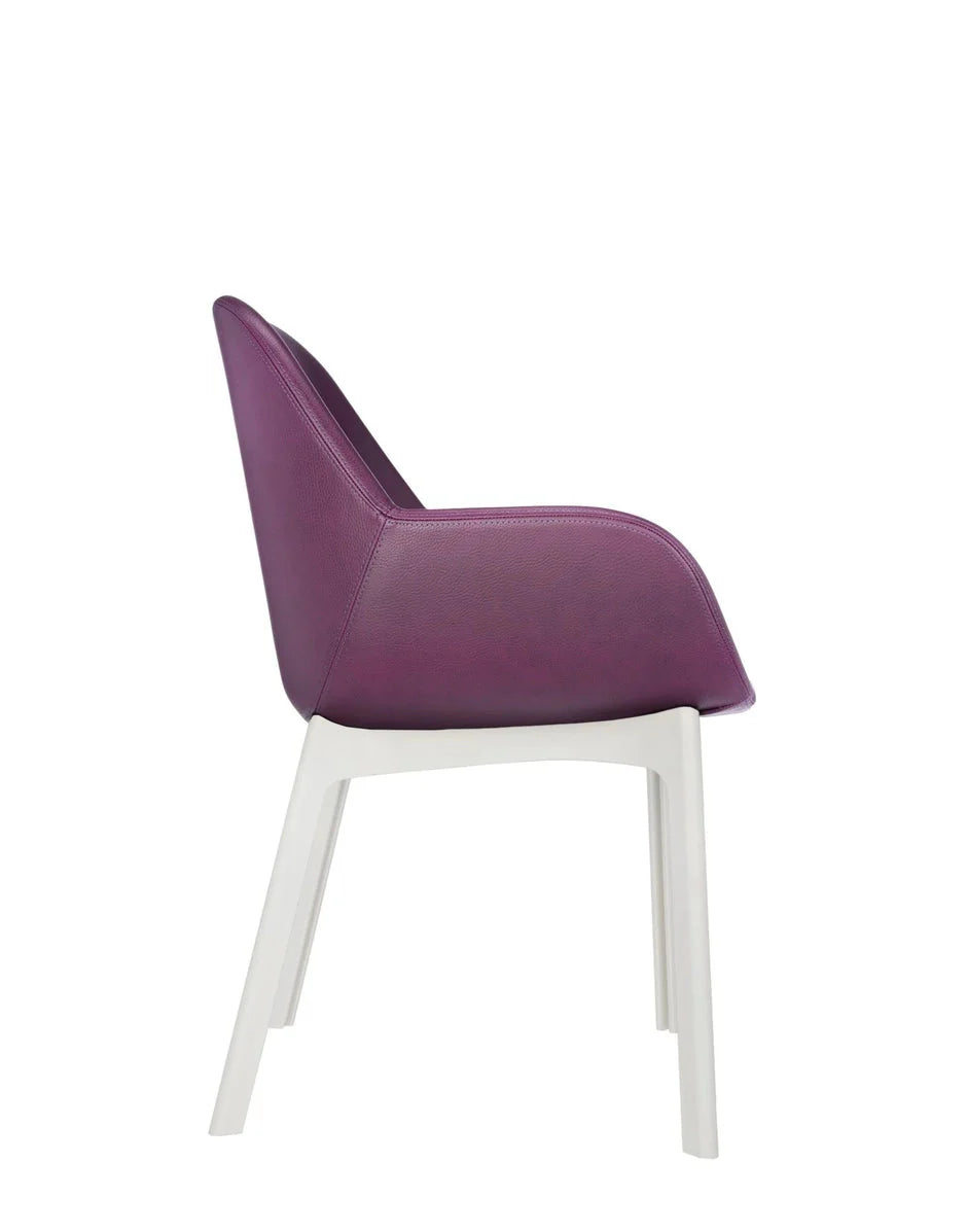 [product_category]-Kartell Clap Pvc Armchair, White/Plum-Kartell-8058967203271-04183BP-KAR-3