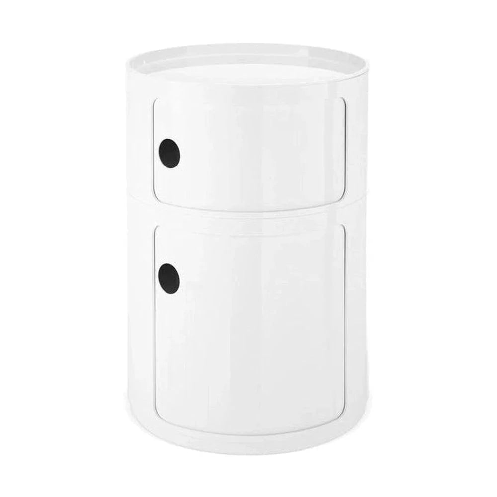 Kartell Componibili Classic Big Container 2 elementos pequeños, blanco