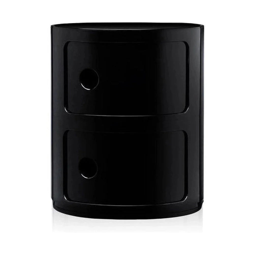 Kartell Componibili Classic Container 2 elementos, negro