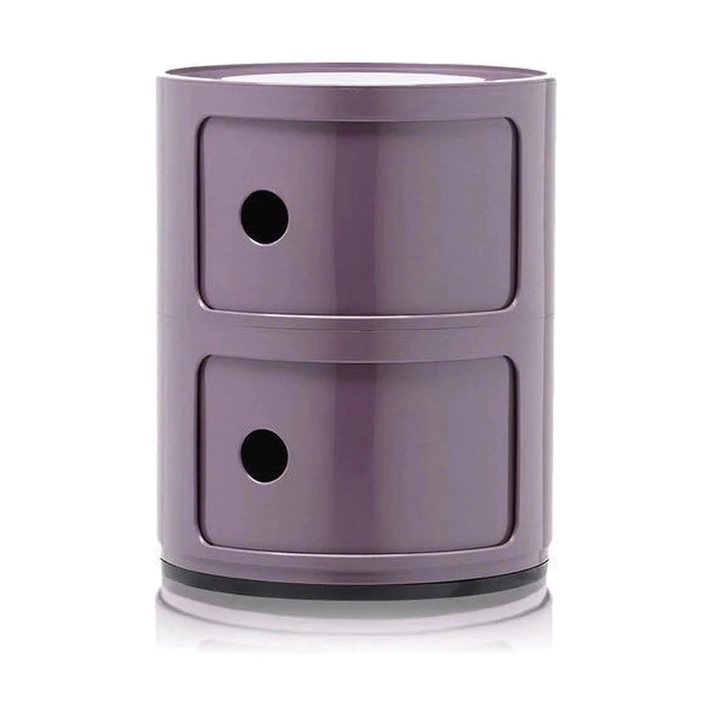 [product_category]-Kartell Componibili Classic Container 2 Elements, Silver-Kartell-8058967253566-0496620-KAR-1