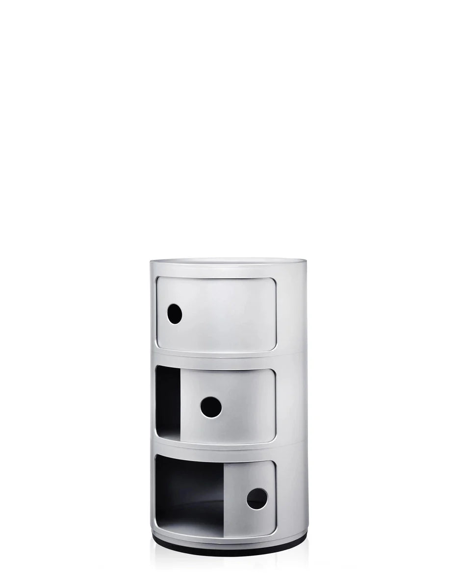 [product_category]-Kartell Componibili Classic Container 3 Elements, Silver-Kartell-8034105781672-04967SI-KAR-2