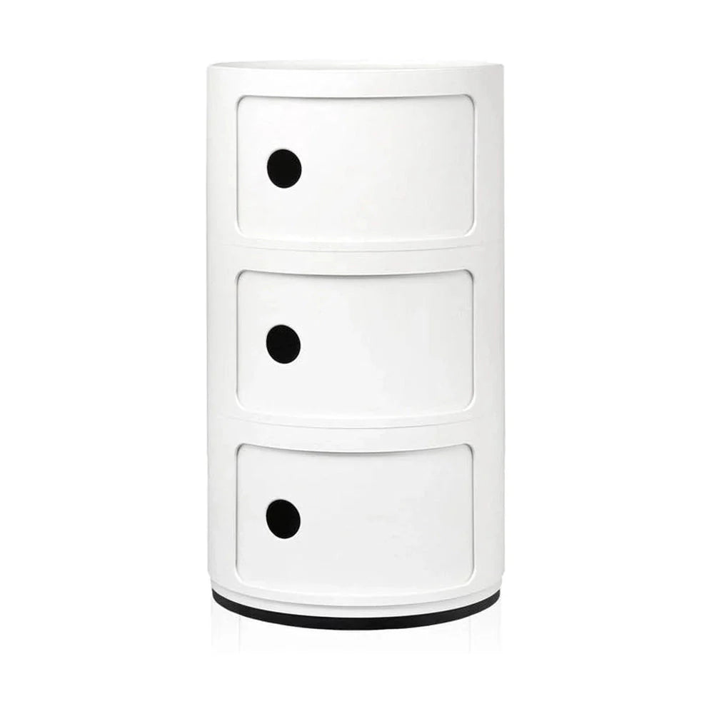 Kartell componibili clásico contenedor 3 elementos, blanco