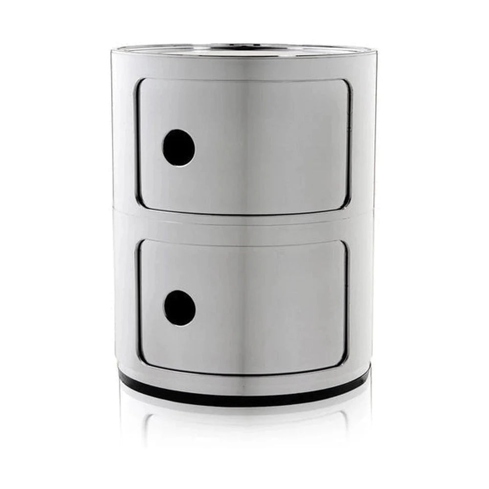 Kartell Componibili Metal Container 2 elementos, cromado