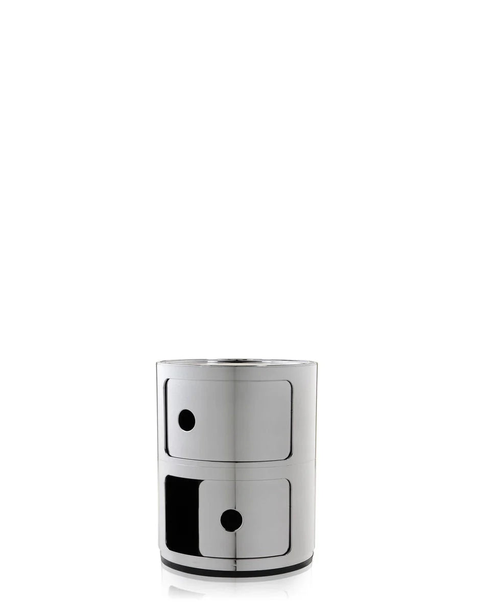 [product_category]-Kartell Componibili Metal Container 2 Elements, Chromed-Kartell-8058967191363-05966XX-KAR-2