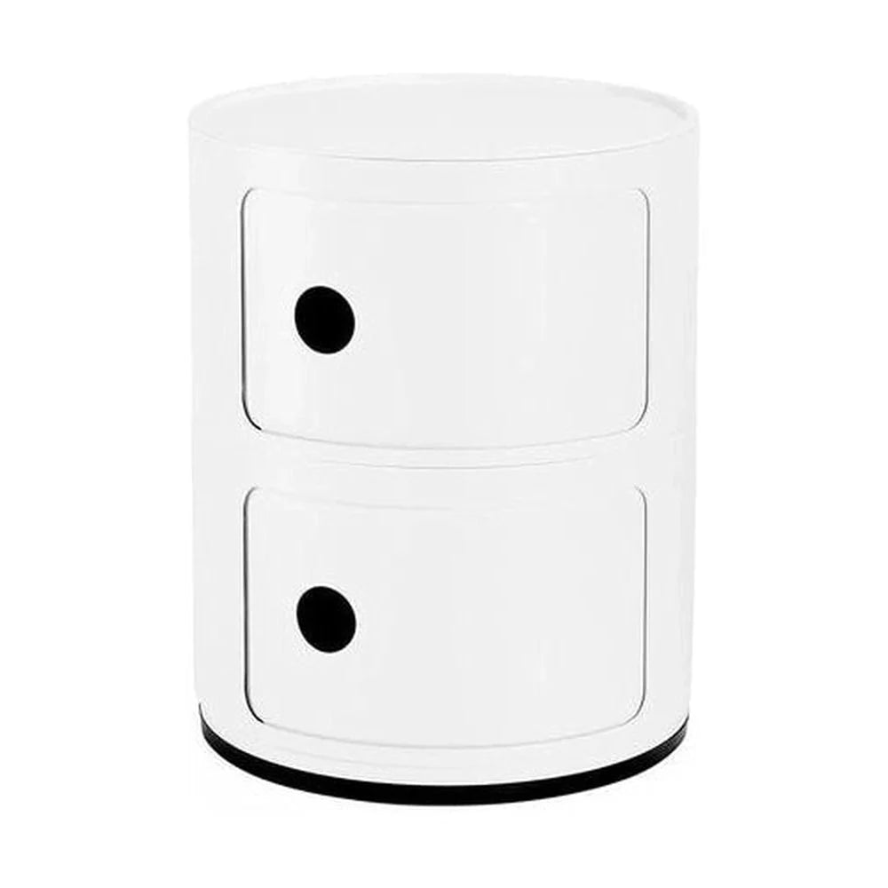 Kartell Componibili Recycled Conteneur 2 Éléments, blanc