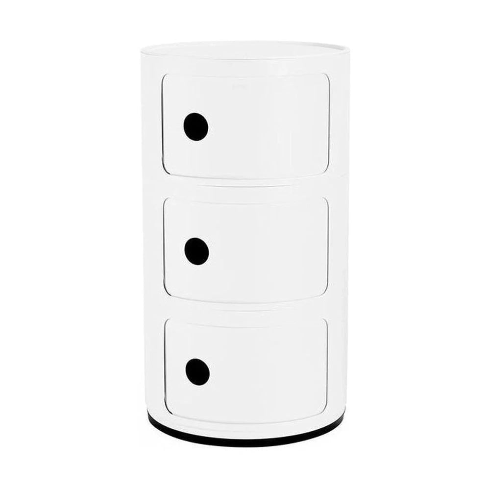 Kartell Componibili reciclado contenedor 3 elementos, blanco