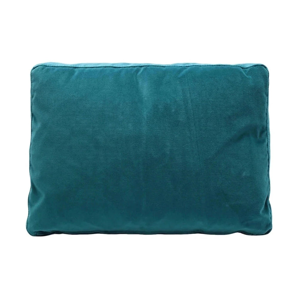 Kartell pude fløjl 35x48 cm, teal blå