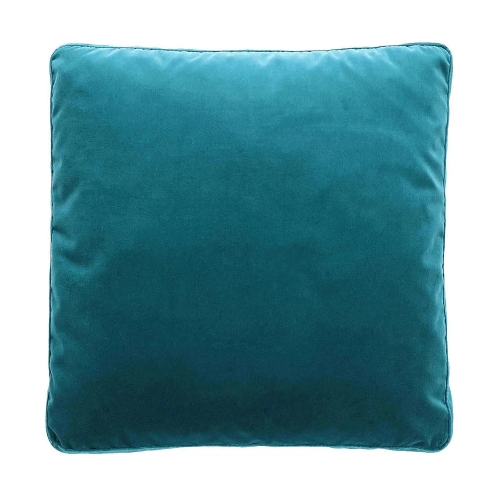 Kartell pude fløjl 48x48 cm, teal blå