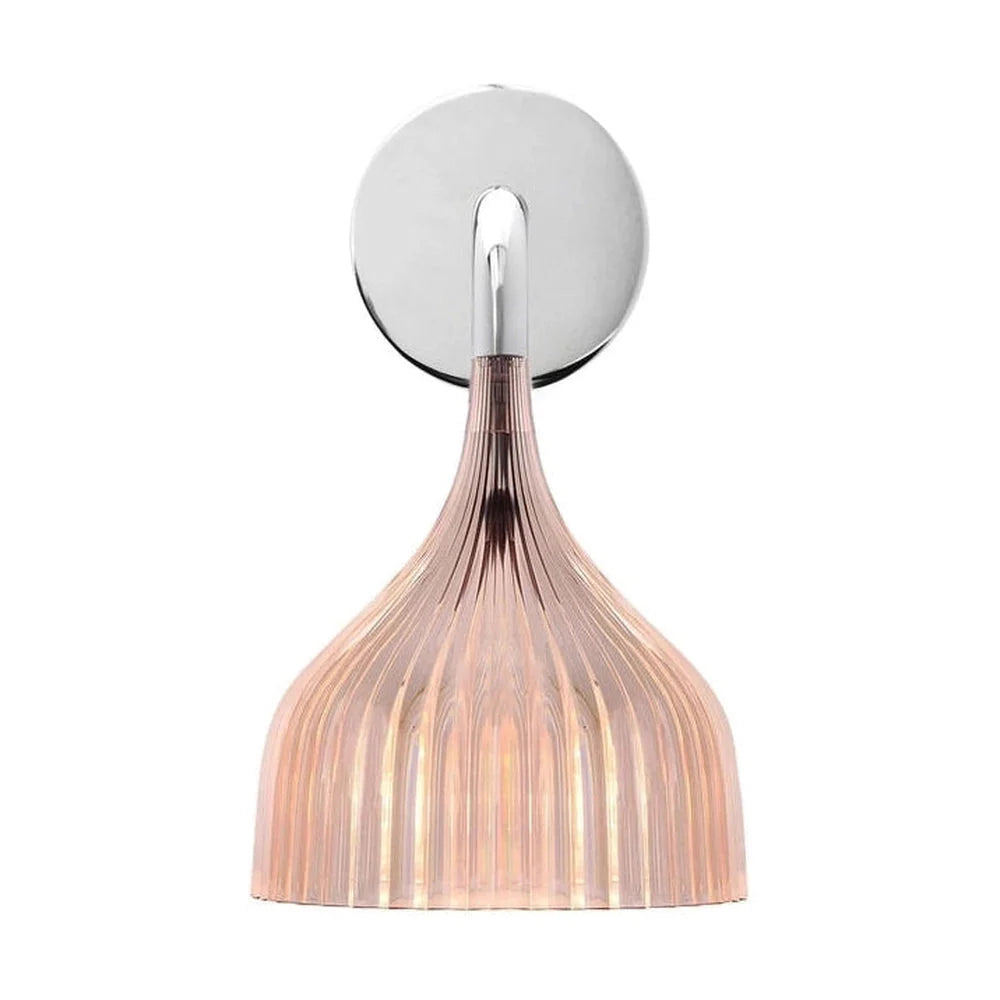 Kartell e 'vägglampa, rosa