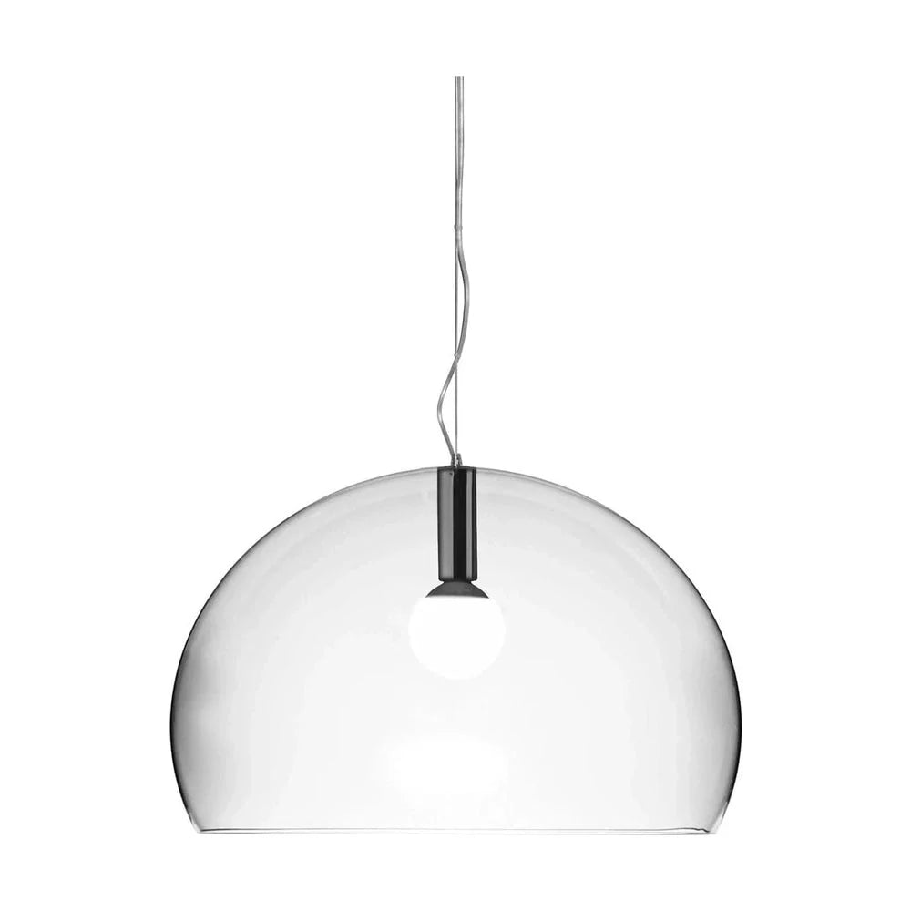 Kartell FL/Y Suspension Lamp stor, glansig kristall